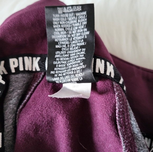 Victoria's Secret Pink Jacket with Gray Trim, Size Small - Picture 5 of 6